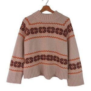 Womens Fair Isle Knit Sweater